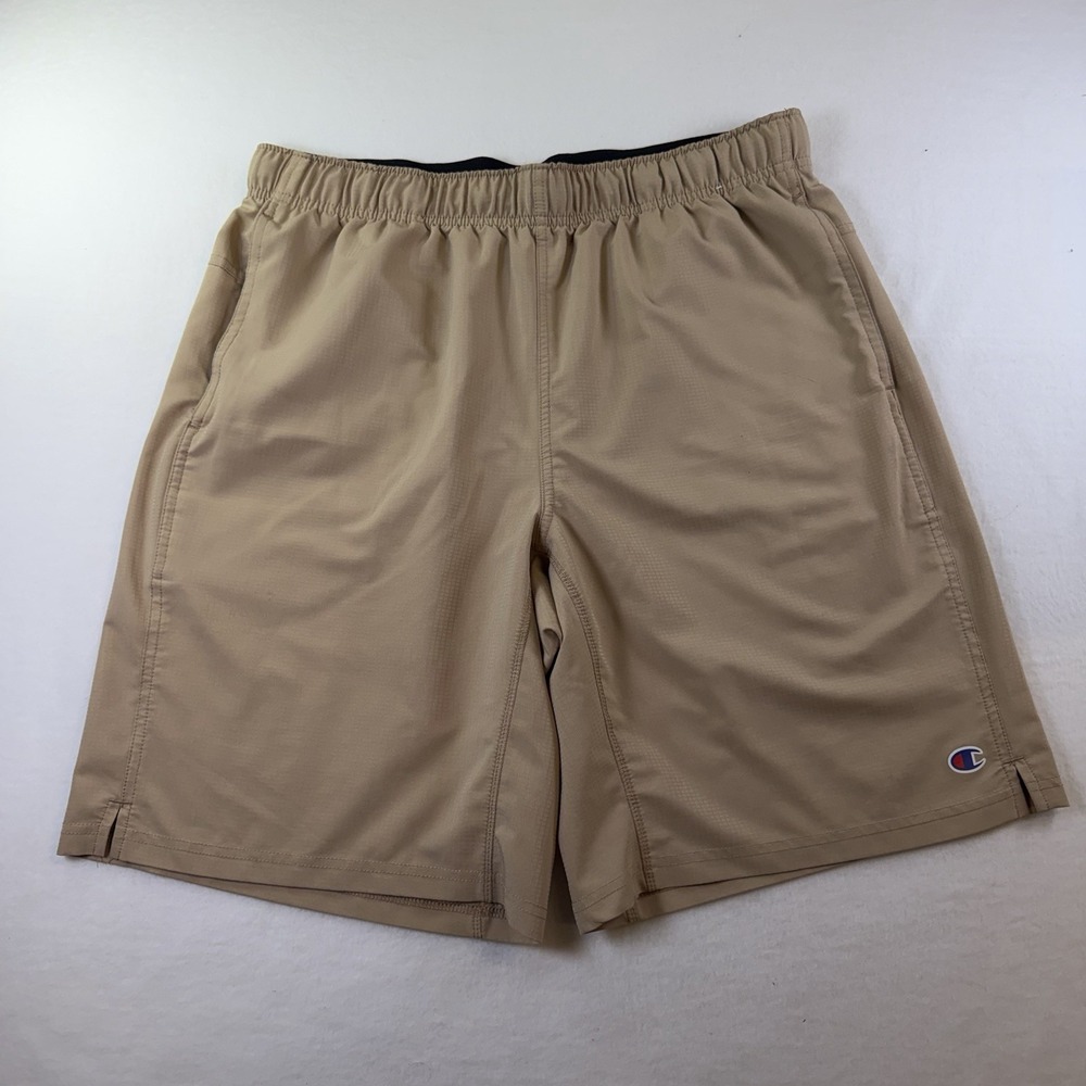 Champion Men's Sport Shorts. Cool Fabric! Drawstring and elastic. Large Nice!
